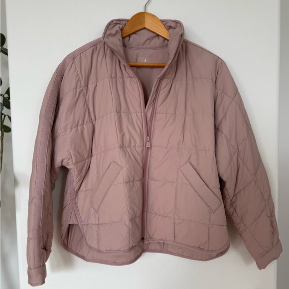 NWT Free People Pippa Packable Puffer Jacket Mauve Swoon -XS - Picture 3 of 6